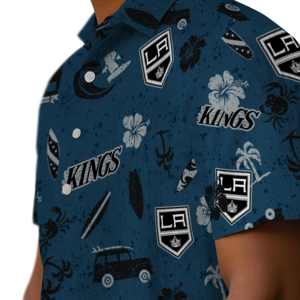 Los Angeles Kings Hawaiian Shirt - Beach Vibe | Hula Hawaiian Shirts