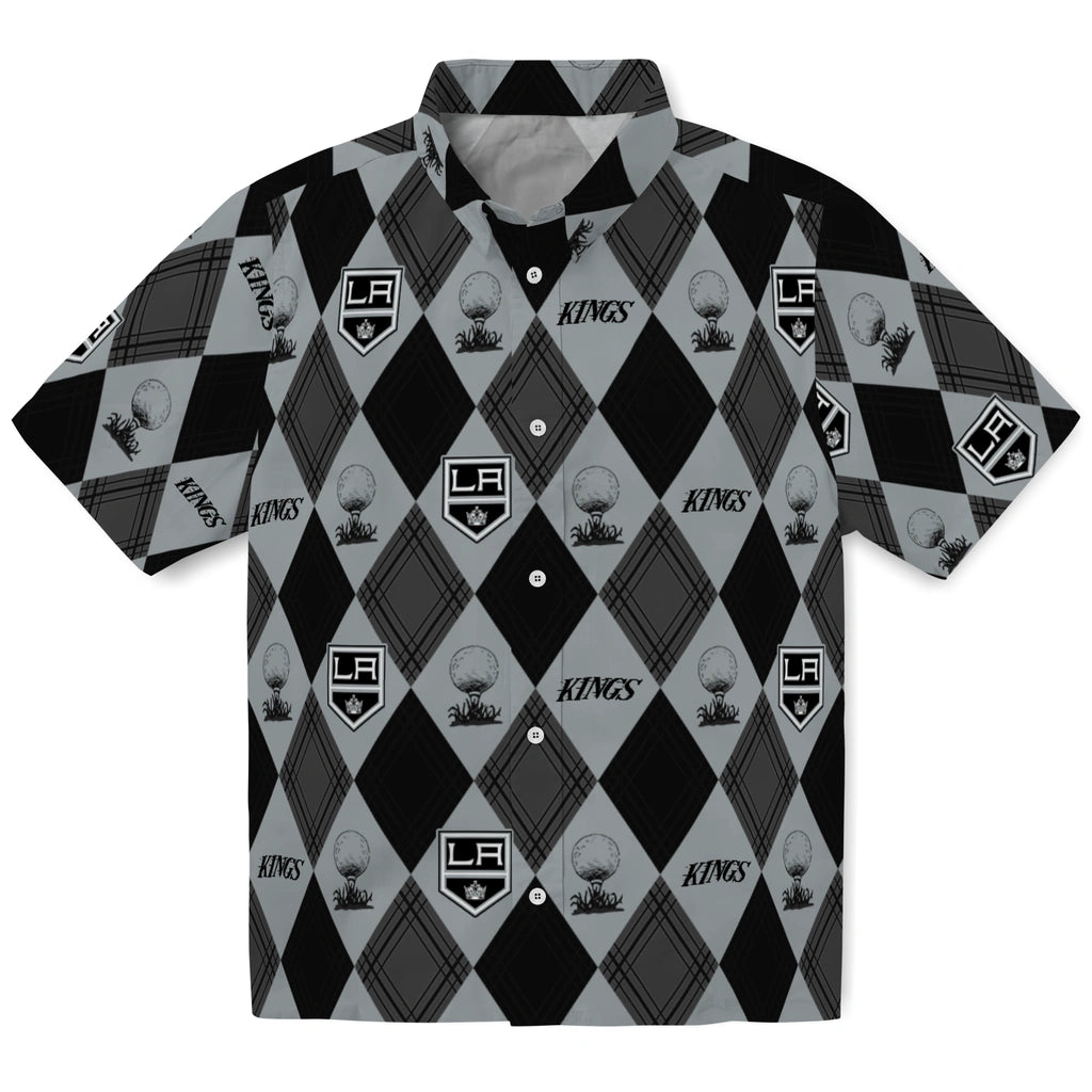 Los Angeles Kings Hawaiian Shirt - Golfing Plaid | Hula Hawaiian Shirts