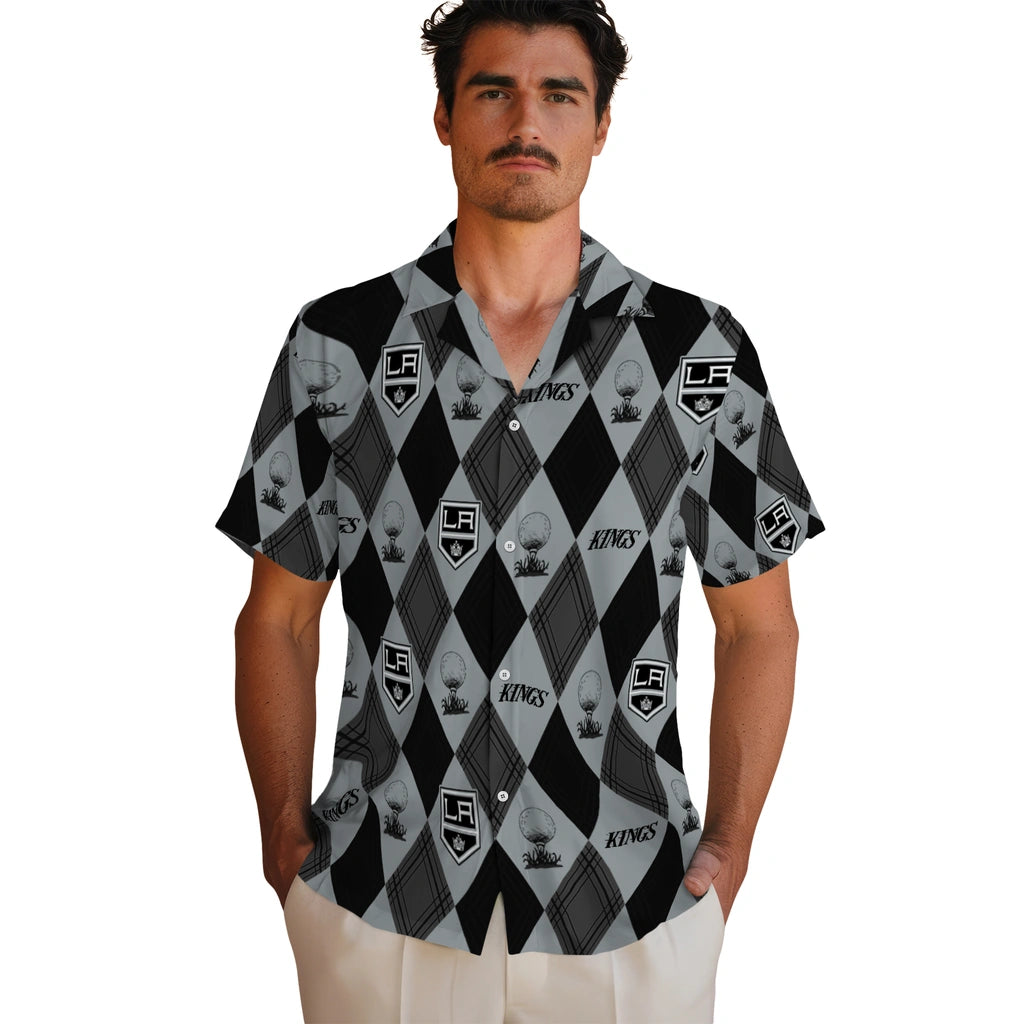 Los Angeles Kings Hawaiian Shirt - Golfing Plaid | Hula Hawaiian Shirts