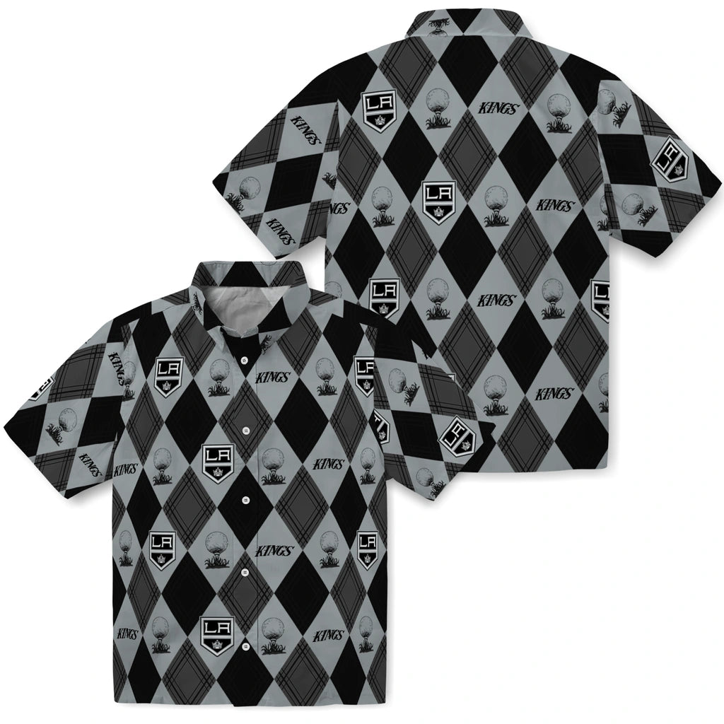 Los Angeles Kings Hawaiian Shirt - Golfing Plaid | Hula Hawaiian Shirts