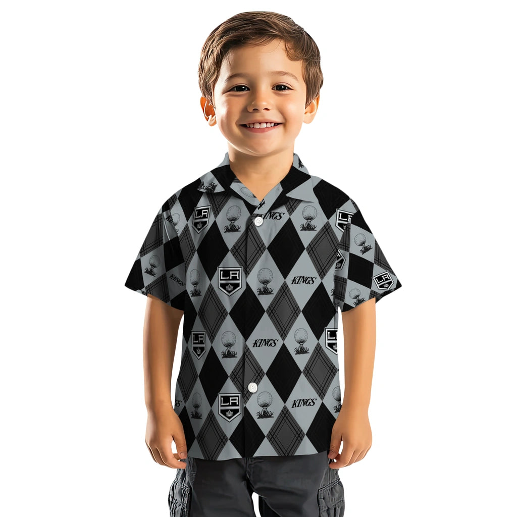 Los Angeles Kings Hawaiian Shirt - Golfing Plaid | Hula Hawaiian Shirts