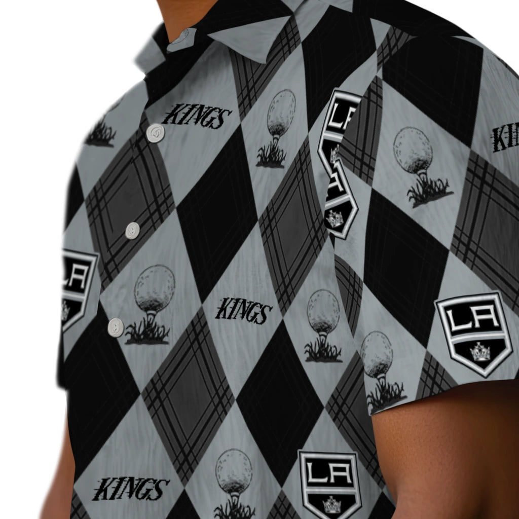 Los Angeles Kings Hawaiian Shirt - Golfing Plaid | Hula Hawaiian Shirts