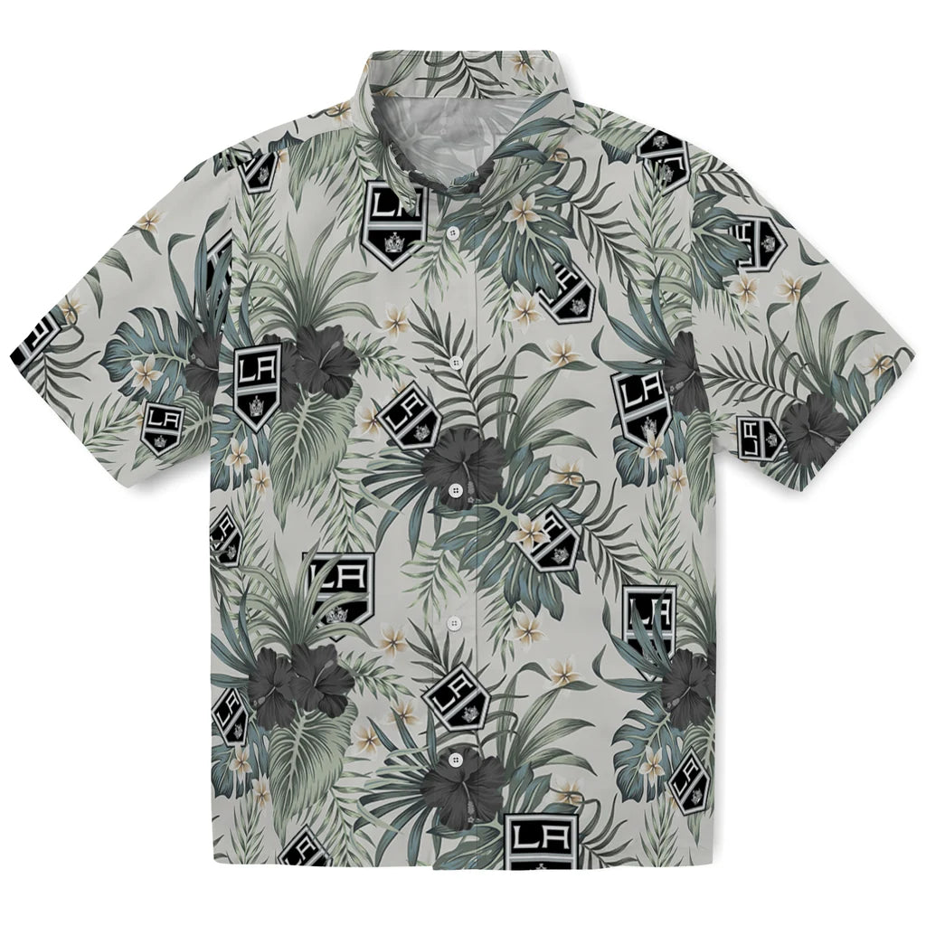 Los Angeles Kings Hawaiian Shirt - Hibiscus Designs | Hula Hawaiian Shirts