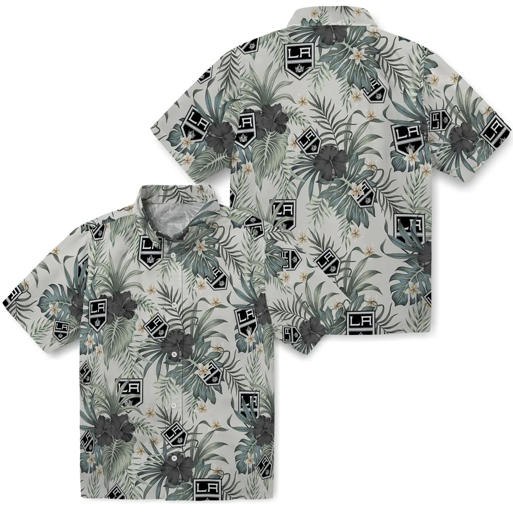 Los Angeles Kings Hawaiian Shirt - Hibiscus Designs | Hula Hawaiian Shirts