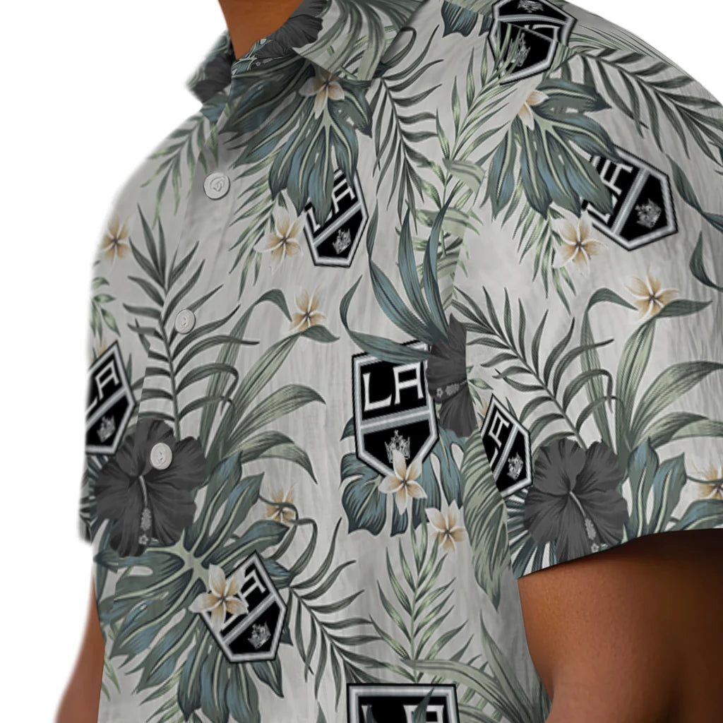 Los Angeles Kings Hawaiian Shirt - Hibiscus Designs | Hula Hawaiian Shirts