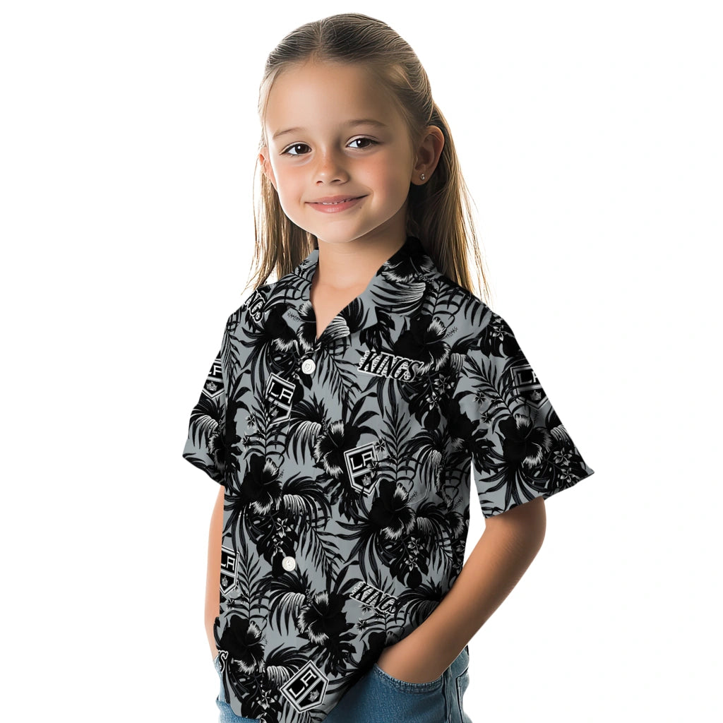 Los Angeles Kings Hawaiian Shirt - Hibiscus Exotic | Hula Hawaiian Shirts