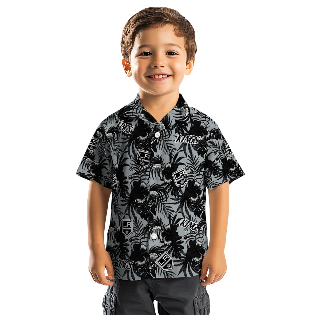 Los Angeles Kings Hawaiian Shirt - Hibiscus Exotic | Hula Hawaiian Shirts