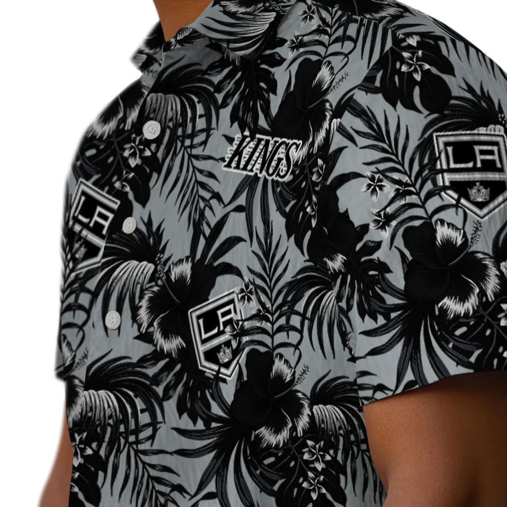 Los Angeles Kings Hawaiian Shirt - Hibiscus Exotic | Hula Hawaiian Shirts