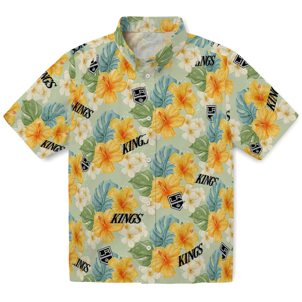 Los Angeles Kings Hawaiian Shirt - Hibiscus Mood | Hula Hawaiian Shirts