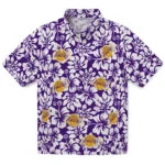 Los Angeles Lakers Hawaiian Shirt - Hibiscus Motif | Hula Hawaiian Shirts