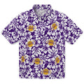 Los Angeles Lakers Hawaiian Shirt - Hibiscus Motif | Hula Hawaiian Shirts