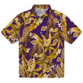 Los Angeles Lakers Hawaiian Shirt - Palm Leaves | Hula Hawaiian Shirts