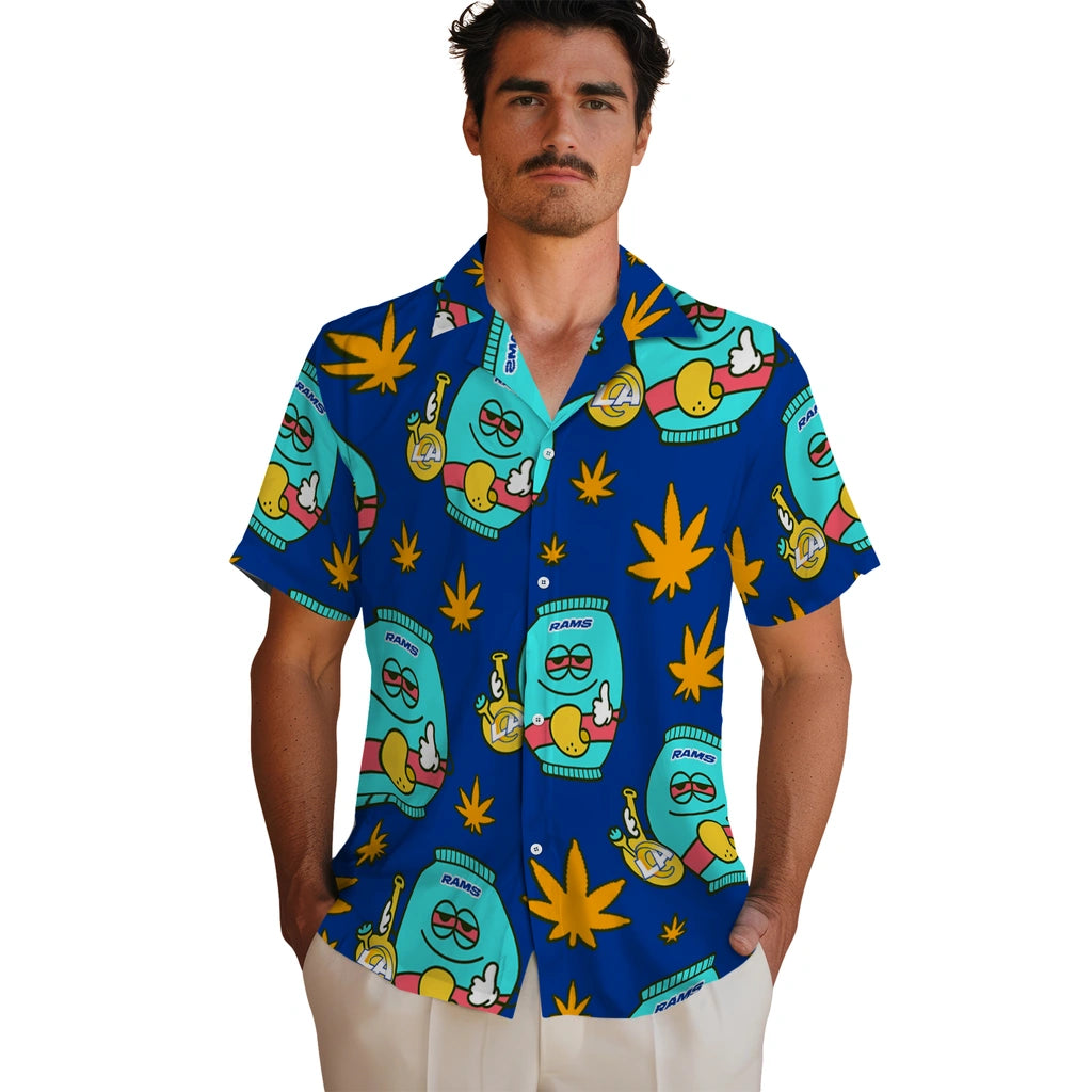 Los Angeles Rams Hawaiian Shirt - Chill Vibe | Hula Hawaiian Shirts