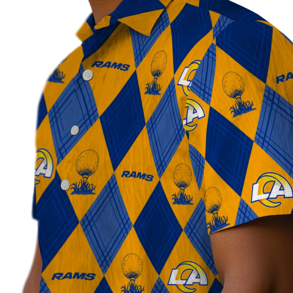 Los Angeles Rams Hawaiian Shirt - Golfing Plaid | Hula Hawaiian Shirts