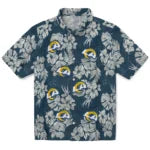 Los Angeles Rams Hawaiian Shirt - Hibiscus Flowers | Hula Hawaiian Shirts