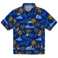 Los Angeles Rams Hawaiian Shirt - Palm And Clouds | Hula Hawaiian Shirts