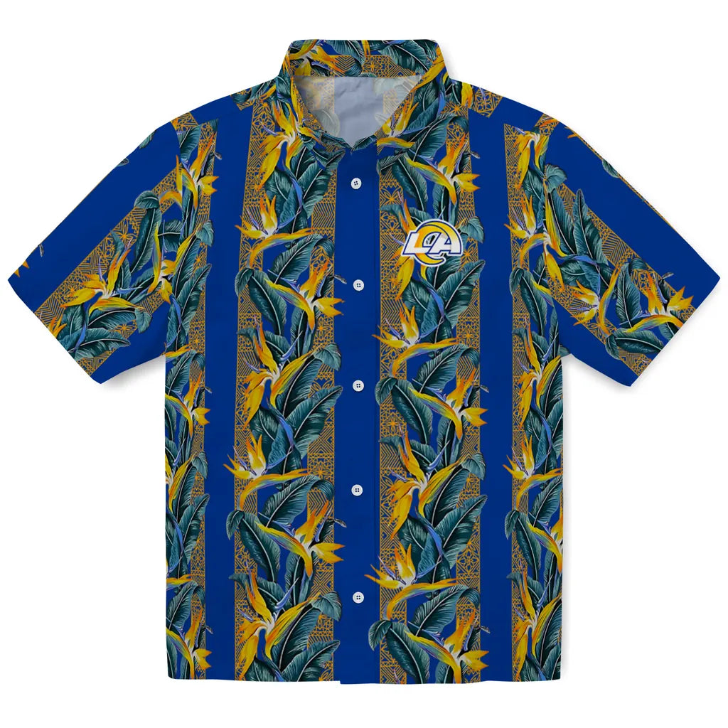 Los Angeles Rams Hawaiian Shirt - Paradise Vines | Hula Hawaiian Shirts