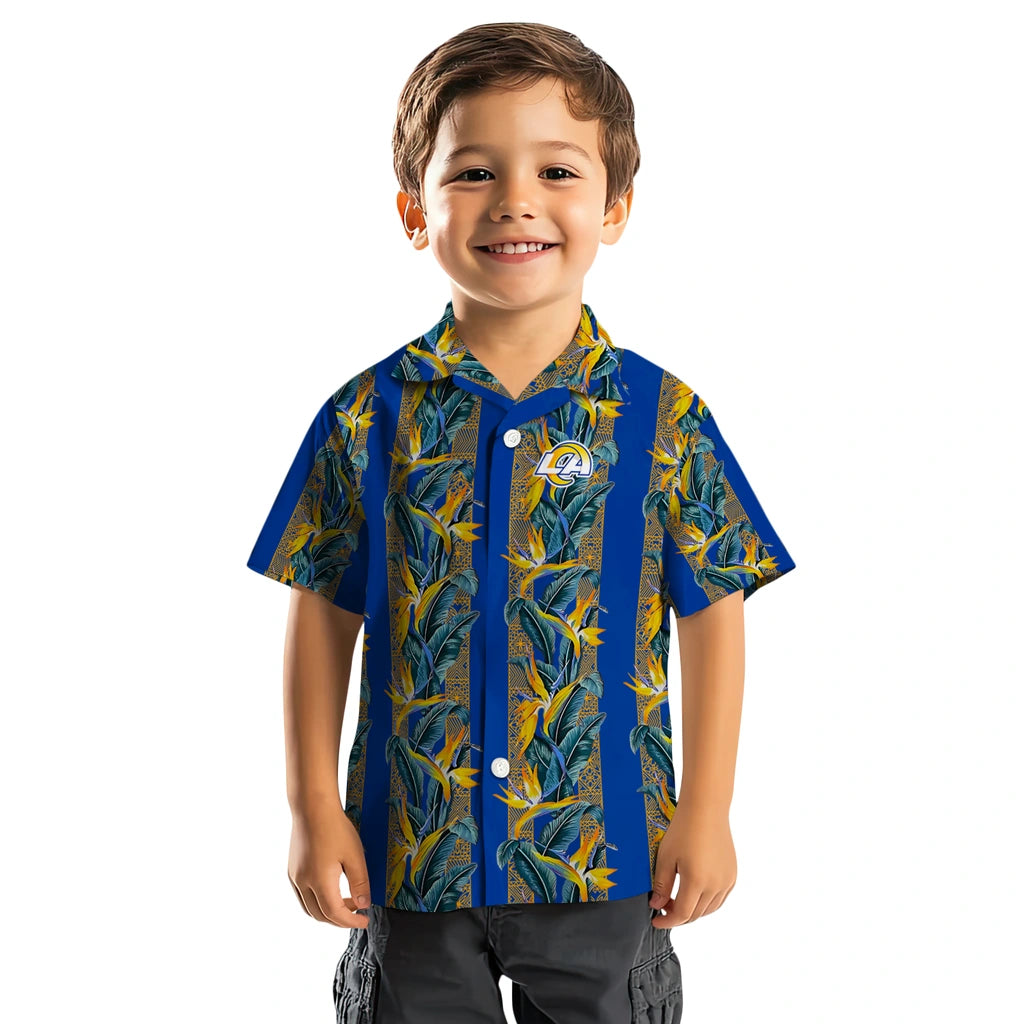 Los Angeles Rams Hawaiian Shirt - Paradise Vines | Hula Hawaiian Shirts
