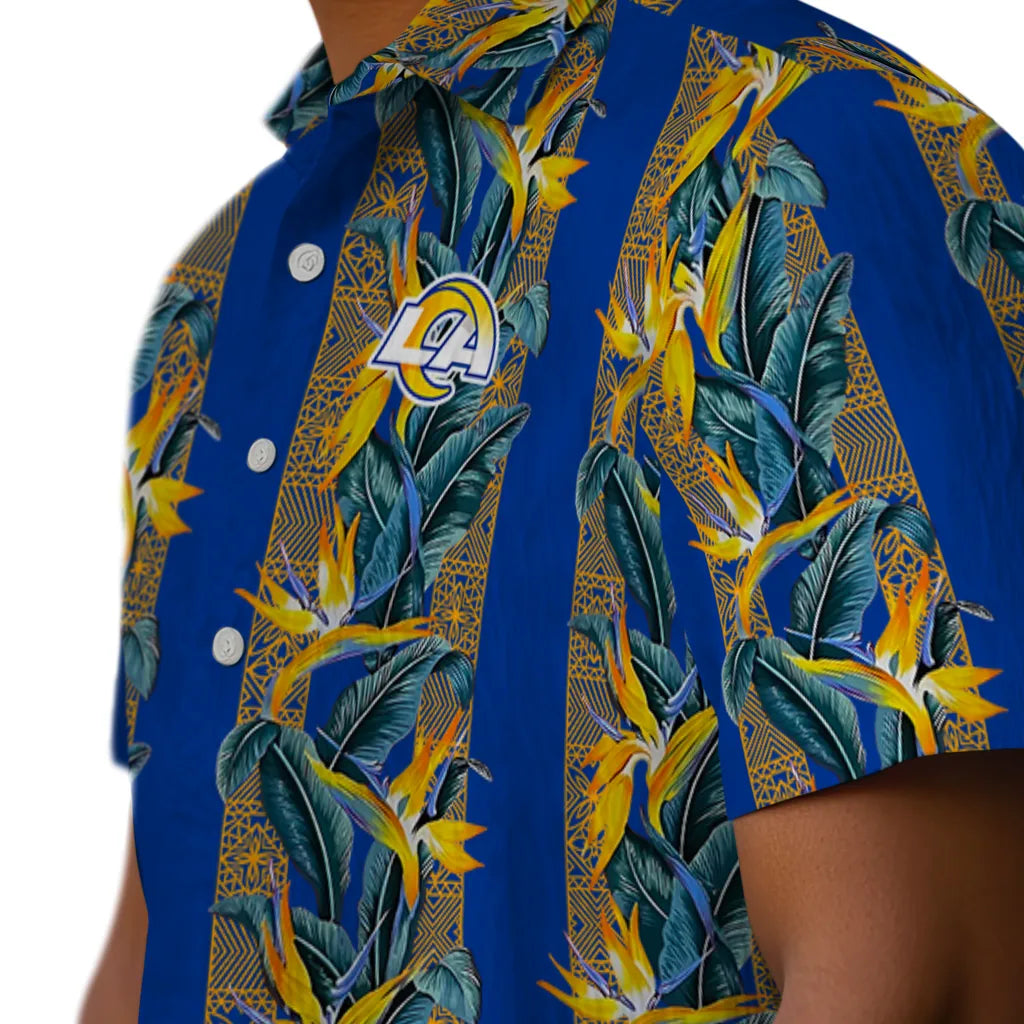 Los Angeles Rams Hawaiian Shirt - Paradise Vines | Hula Hawaiian Shirts