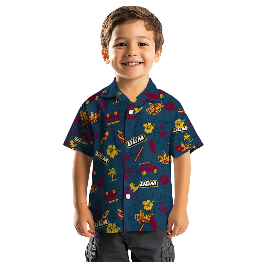 Louisiana-Monroe Warhawks Hawaiian Shirt - Beach Vibe | Hula Hawaiian Shirts