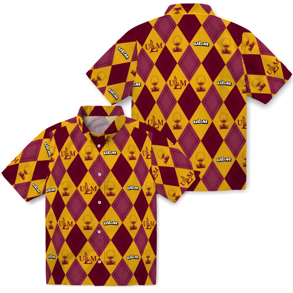Louisiana-Monroe Warhawks Hawaiian Shirt - Golfing Plaid | Hula Hawaiian Shirts