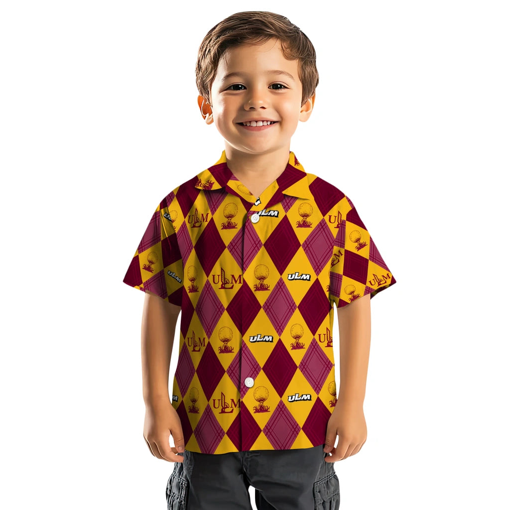 Louisiana-Monroe Warhawks Hawaiian Shirt - Golfing Plaid | Hula Hawaiian Shirts