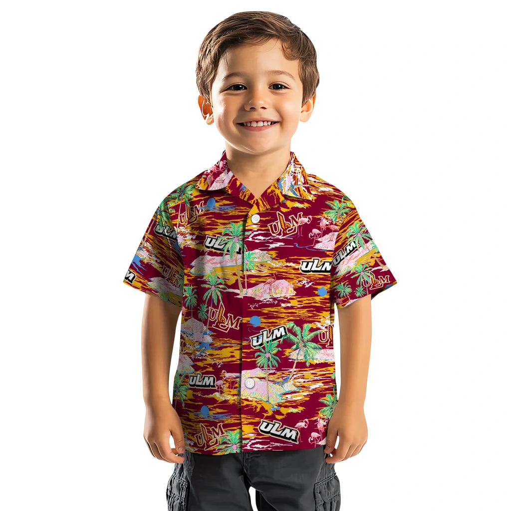 Louisiana-Monroe Warhawks Hawaiian Shirt - Hawaii Island | Hula Hawaiian Shirts
