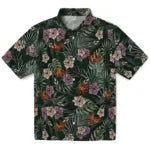 Louisiana-Monroe Warhawks Hawaiian Shirt - Hibiscus Leaves Pattern | Hula Hawaiian Shirts