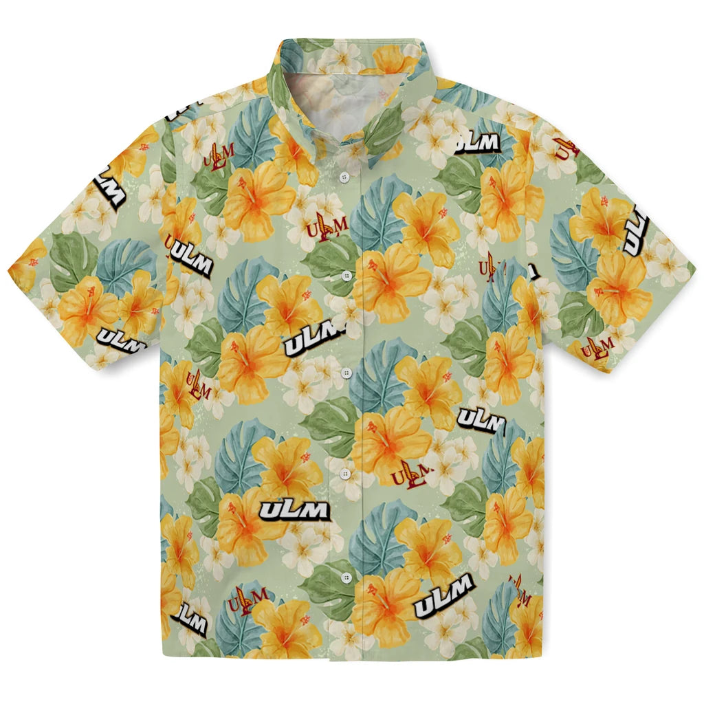 Louisiana-Monroe Warhawks Hawaiian Shirt - Hibiscus Mood | Hula Hawaiian Shirts