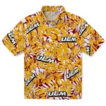 Louisiana-Monroe Warhawks Hawaiian Shirt - Hibiscus Overlay | Hula Hawaiian Shirts