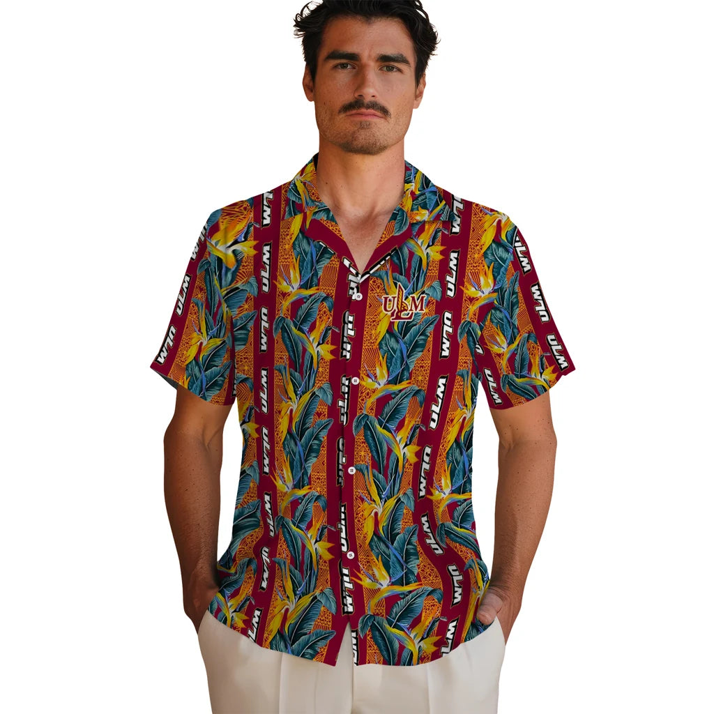 Louisiana-Monroe Warhawks Hawaiian Shirt - Paradise Vines | Hula Hawaiian Shirts