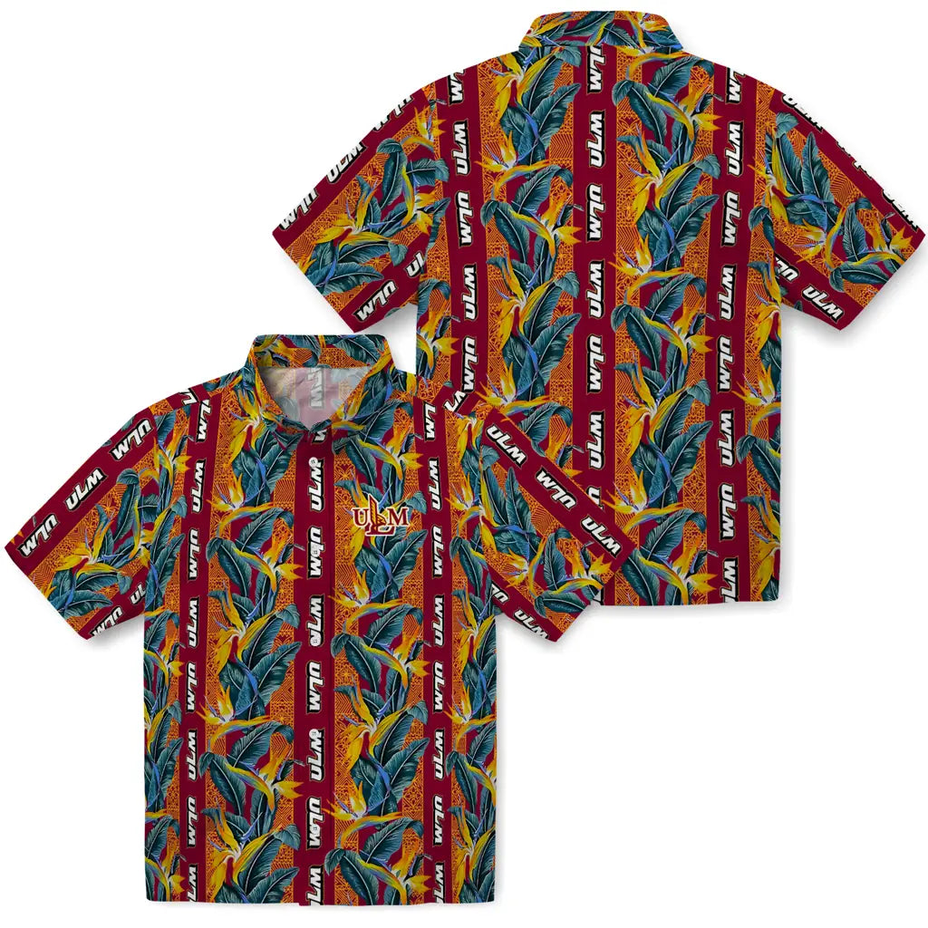 Louisiana-Monroe Warhawks Hawaiian Shirt - Paradise Vines | Hula Hawaiian Shirts