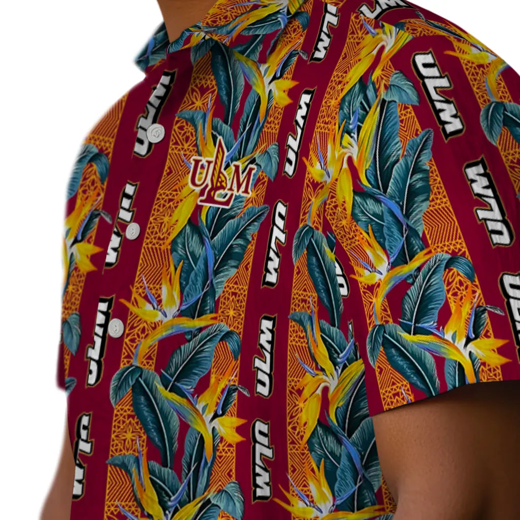 Louisiana-Monroe Warhawks Hawaiian Shirt - Paradise Vines | Hula Hawaiian Shirts