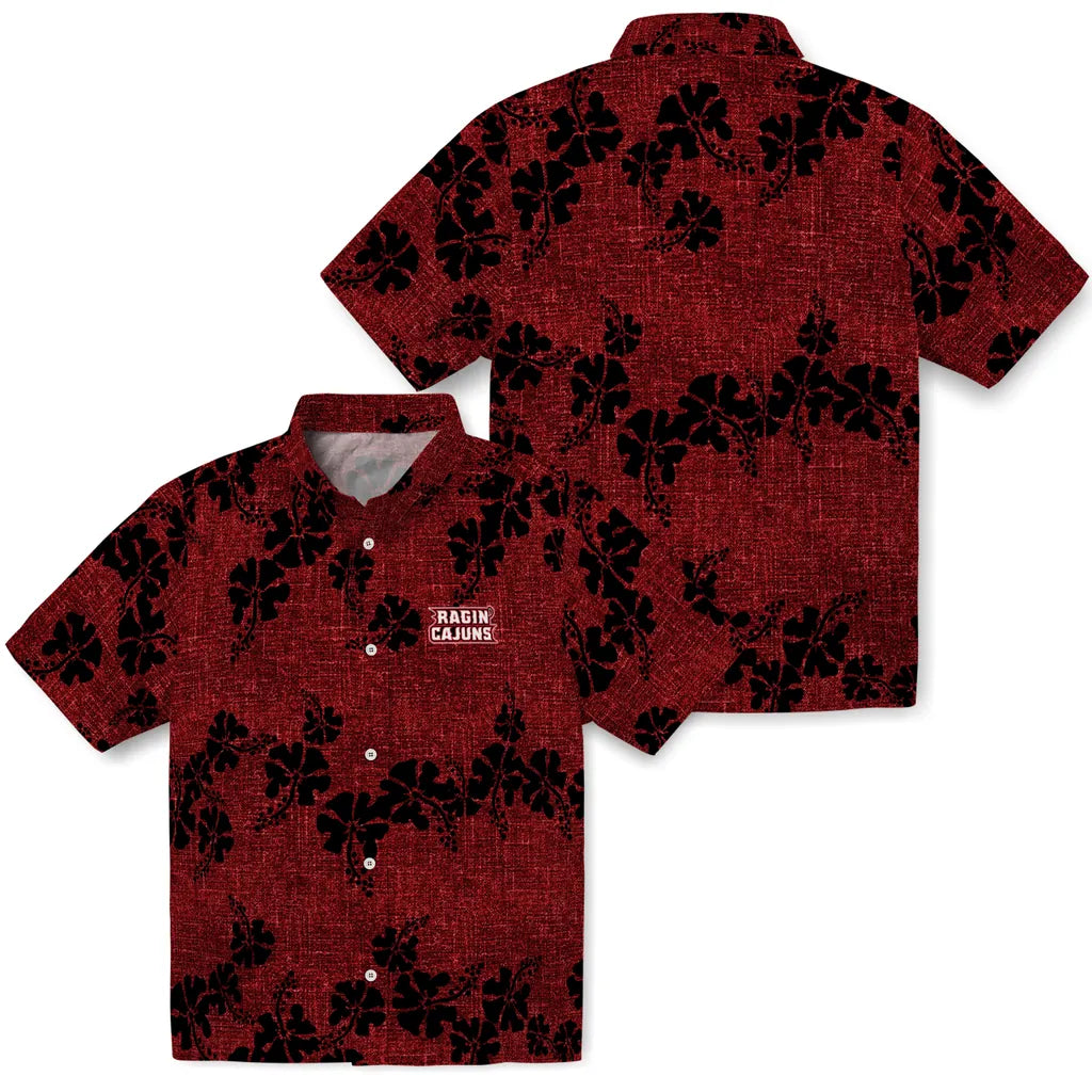 Louisiana Ragin' Cajuns Hawaiian Shirt - 50th State Flower | Hula Hawaiian Shirts