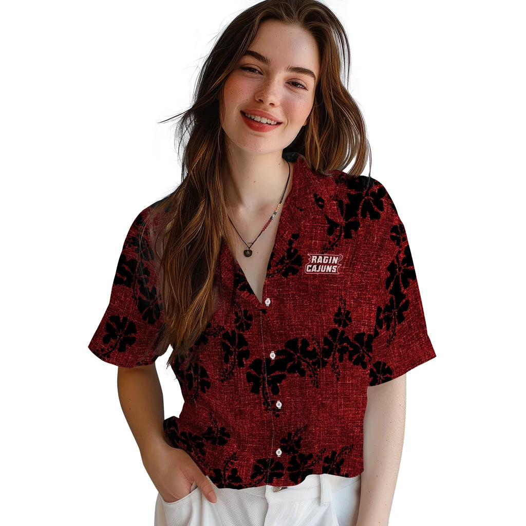 Louisiana Ragin' Cajuns Hawaiian Shirt - 50th State Flower | Hula Hawaiian Shirts