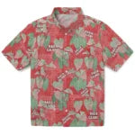 Louisiana Ragin' Cajuns Hawaiian Shirt - Anthurium Overlay | Hula Hawaiian Shirts
