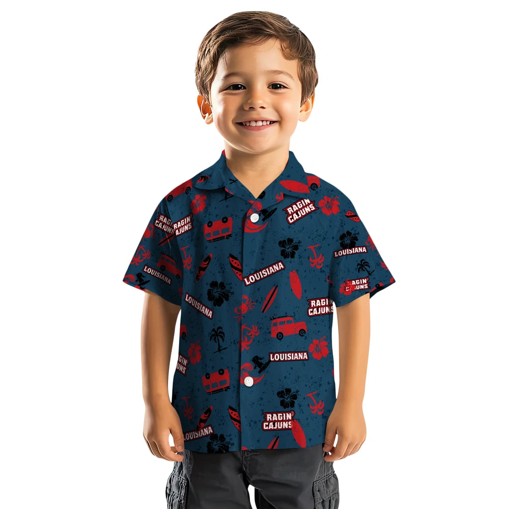 Louisiana Ragin' Cajuns Hawaiian Shirt - Beach Vibe | Hula Hawaiian Shirts