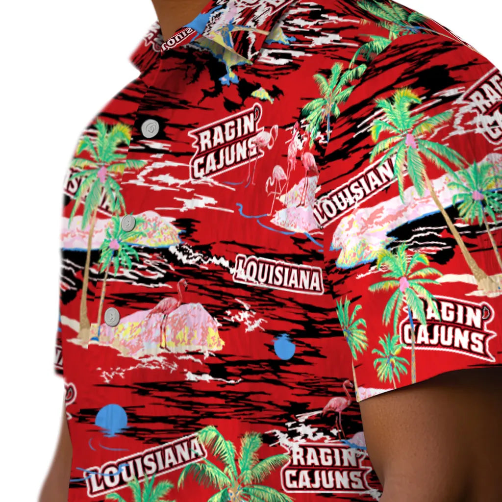 Louisiana Ragin' Cajuns Hawaiian Shirt - Hawaii Island | Hula Hawaiian Shirts