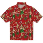 Louisiana Ragin' Cajuns Hawaiian Shirt - Hawaiian Girls Design | Hula Hawaiian Shirts