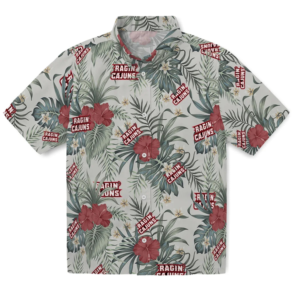 Louisiana Ragin' Cajuns Hawaiian Shirt - Hibiscus Designs | Hula Hawaiian Shirts