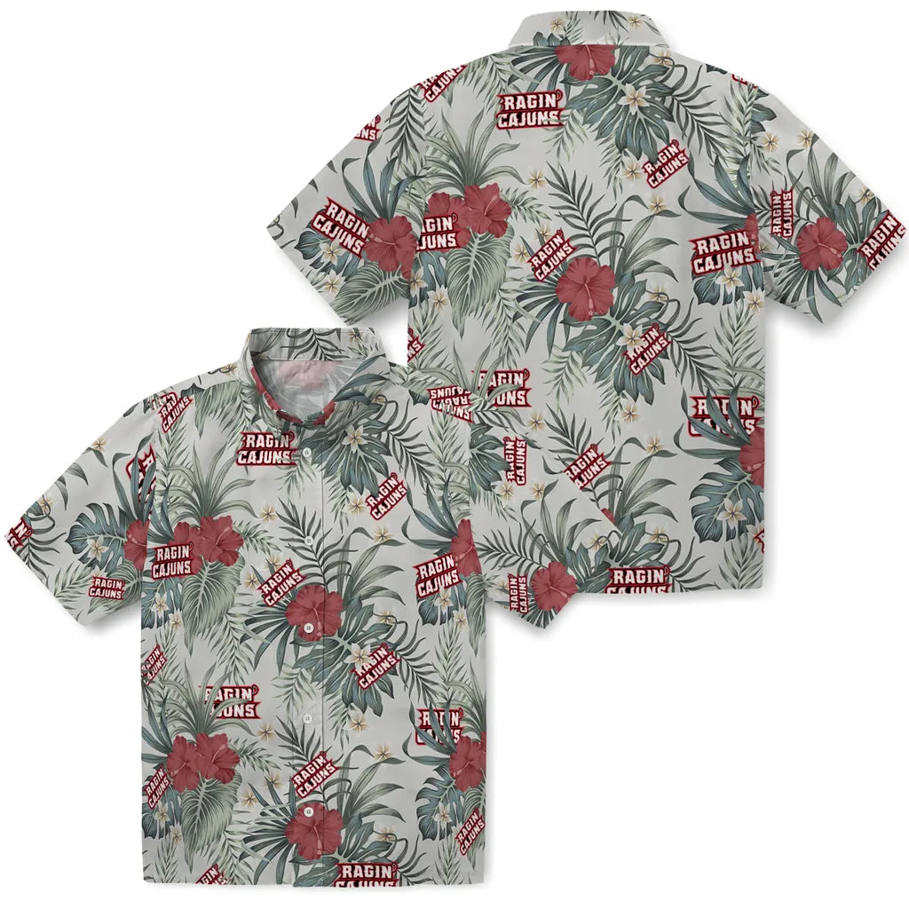 Louisiana Ragin' Cajuns Hawaiian Shirt - Hibiscus Designs | Hula Hawaiian Shirts
