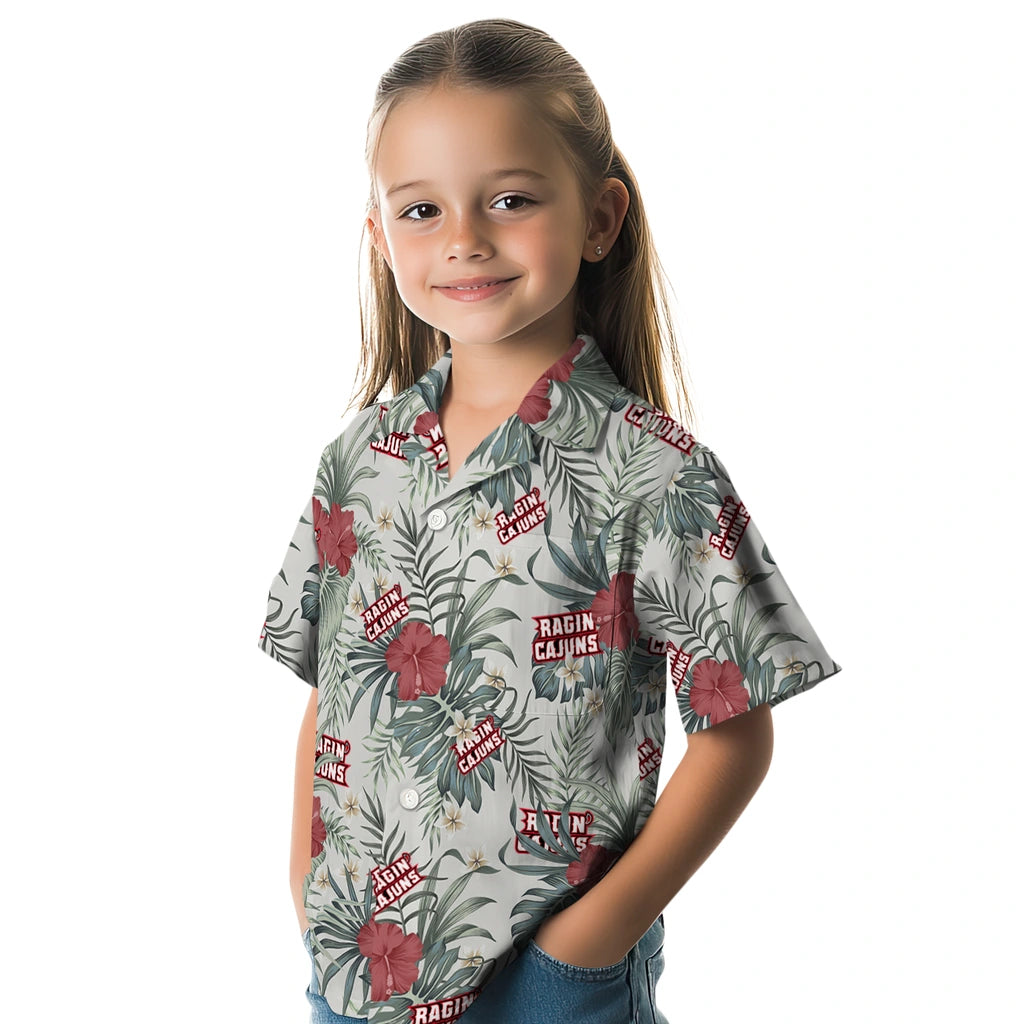 Louisiana Ragin' Cajuns Hawaiian Shirt - Hibiscus Designs | Hula Hawaiian Shirts