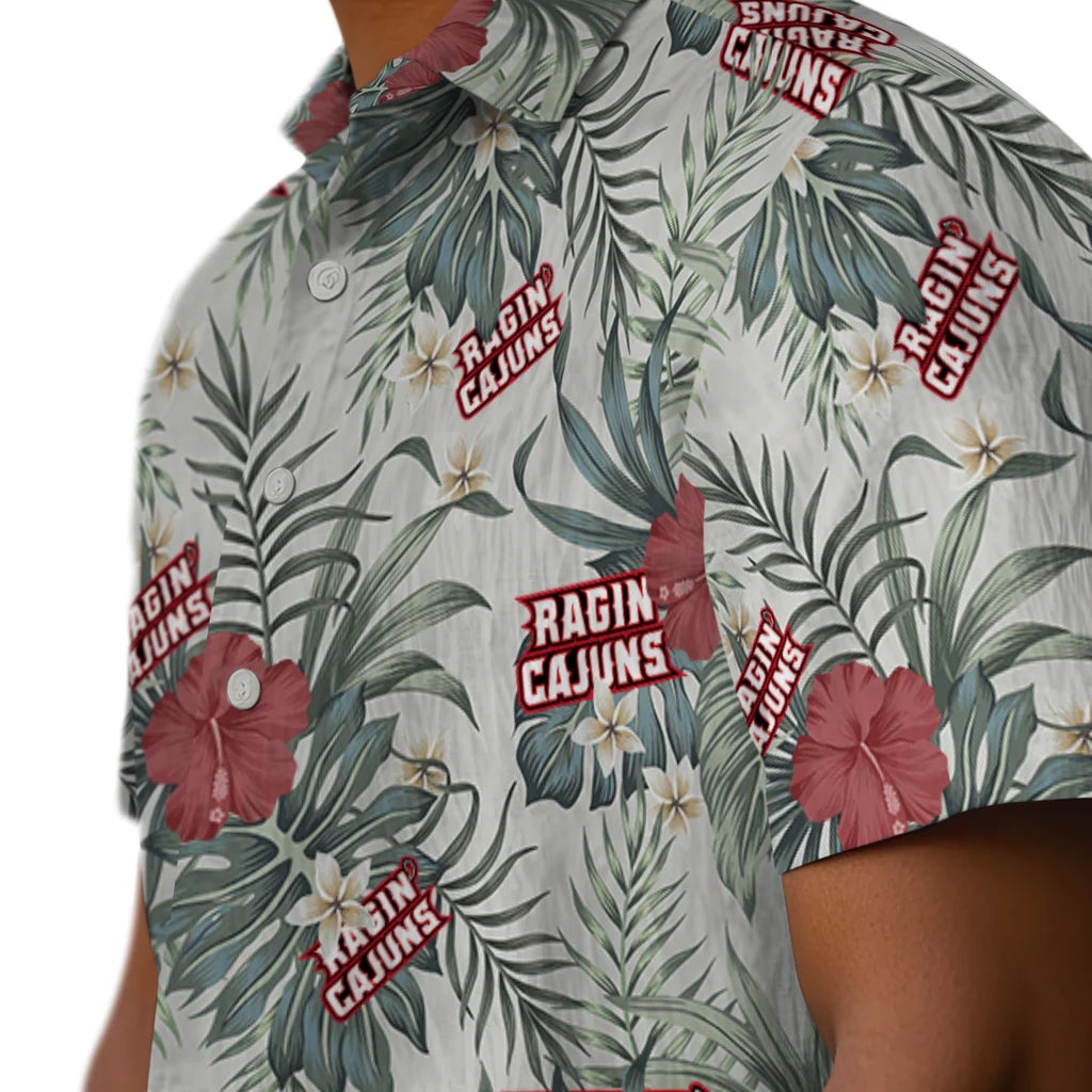 Louisiana Ragin' Cajuns Hawaiian Shirt - Hibiscus Designs | Hula Hawaiian Shirts