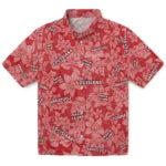 Louisiana Ragin' Cajuns Hawaiian Shirt - Hibiscus Oasis | Hula Hawaiian Shirts