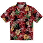 Louisiana Ragin' Cajuns Hawaiian Shirt - Hibiscus Tiki Jungle | Hula Hawaiian Shirts