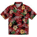 Louisiana Ragin' Cajuns Hawaiian Shirt - Hibiscus Tiki Jungle | Hula Hawaiian Shirts