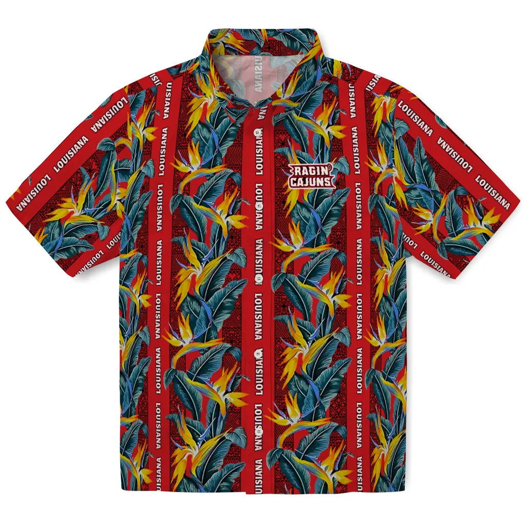 Louisiana Ragin' Cajuns Hawaiian Shirt - Paradise Vines | Hula Hawaiian Shirts