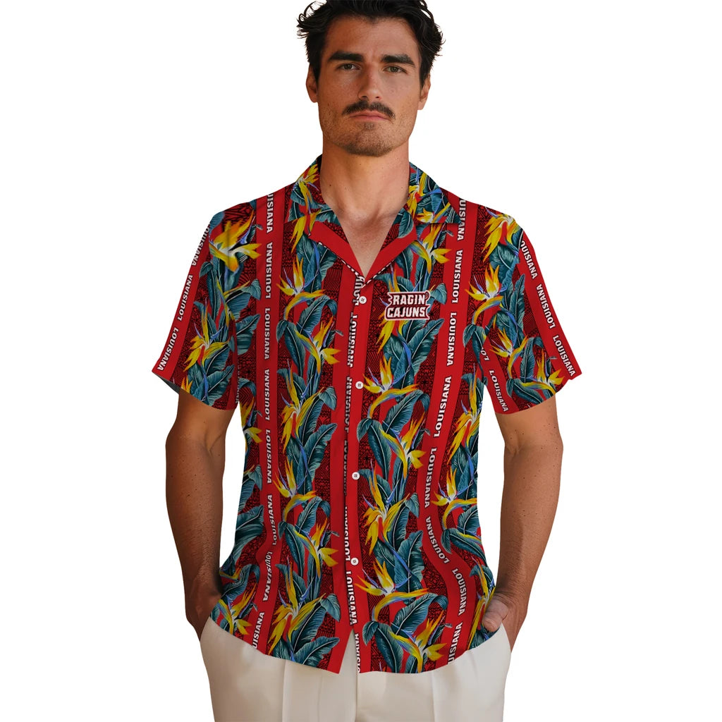 Louisiana Ragin' Cajuns Hawaiian Shirt - Paradise Vines | Hula Hawaiian Shirts