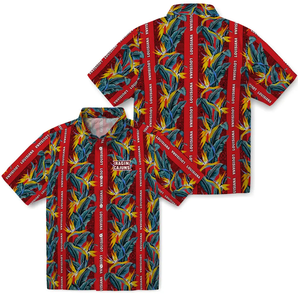 Louisiana Ragin' Cajuns Hawaiian Shirt - Paradise Vines | Hula Hawaiian Shirts