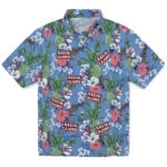 Louisiana Ragin' Cajuns Hawaiian Shirt - Pineapple Bouquet | Hula Hawaiian Shirts